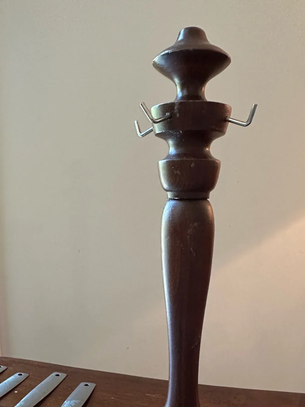 Vintage • measuring spoon rack • wooden
